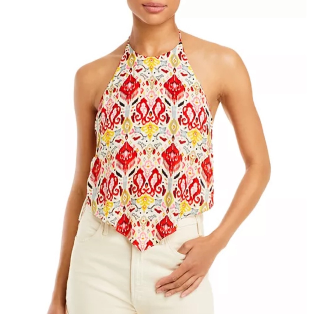 Alice & Olivia‎ Frenchie Handkerchief Halter Top XS